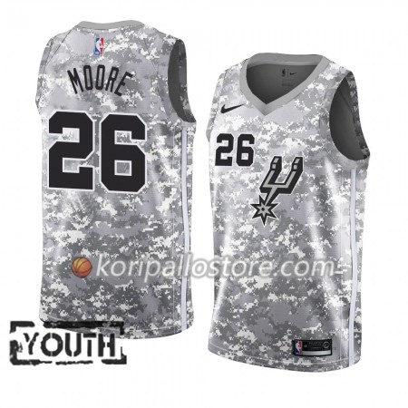 San Antonio Spurs Ben Moore 26 2018-19 Nike Harmaa Lasten Pelipaidat Swingman